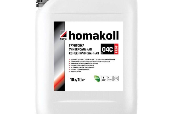 Сопутствующие материалы Homakoll 04 C Prof (концентрат) Универсальная грунтовка, концентрированная Homakoll 04 C Prof (концентрат) Универсальная грунтовка, концентрированная фото 1 | FLOORDEALER