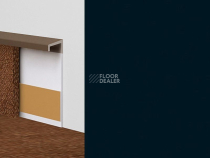 Плинтус ковровый без фурнитуры Dollken Tle-55 0110 (110/W225) Черный фото 3 | FLOORDEALER