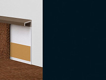 Плинтус ковровый без фурнитуры Dollken Tle-55 0110 (110/W225) Черный фото 3 | FLOORDEALER