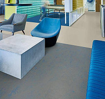 Forbo Marmoleum Solid Concrete 3734-373435 blue shimmer фото 4 | FLOORDEALER