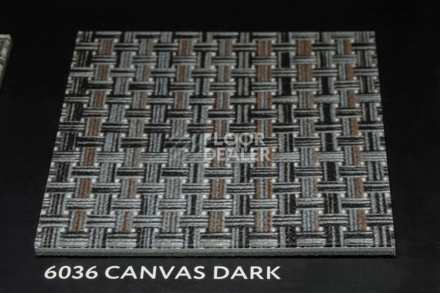 Виниловая плитка ПВХ Vertigo Trend / Stone & Design 6036 CANVAS DARK 457.2 мм X 457.2 мм фото 2 | FLOORDEALER