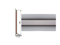 Плинтус Плинтус алюминиевый Русский профиль 80мм АНОДИРОВАННОЕ ПОКРЫТИЕ серебро глянец фото 1 | FLOORDEALER