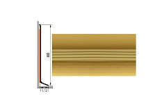 Плинтус Плинтус алюминиевый Русский профиль 80мм АНОДИРОВАННОЕ ПОКРЫТИЕ золото матовое фото 1 | FLOORDEALER