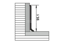 Плинтус алюминиевый анодированный напольный Diele ПЛ100, 501л серебро люкс Плинтус алюминиевый анодированный напольный Diele ПЛ100, 501л серебро люкс фото 3 | FLOORDEALER