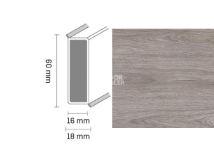 Плинтус Широкий плинтус Cubu flex life XL 60/19 Touch and style 2946 clooney фото 1 | FLOORDEALER