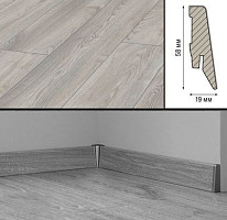 Плинтус Плинтус МДФ Kronotex ламинированный D4793 Плинтус ламинированный МДФ Kronotex Дуб белый Макро фото 1 | FLOORDEALER