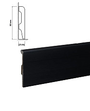 Плинтус HDPS Bonkeel Top 02 Черный фото 1 | FLOORDEALER