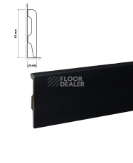 Плинтус HDPS Bonkeel Top 02 Черный фото 1 | FLOORDEALER