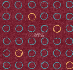 Ковролин Flotex Vision Shape 530004 (Spin) Cranberry фото 1 | FLOORDEALER
