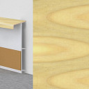 Плинтус Плинтус ковровый с фурнитурой и ребрами жесткости Dollken TL-51 33 Дуб светлый  | FLOORDEALER