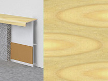 Плинтус Плинтус ковровый с фурнитурой и ребрами жесткости Dollken TL-51 33 Дуб светлый фото 1 | FLOORDEALER