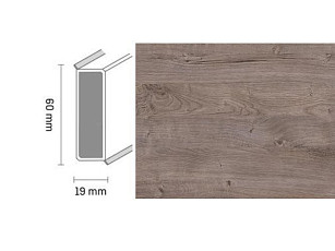 Плинтус Плинтус Dollken Cubu 60 Touch & Style 2945 фото 1 | FLOORDEALER