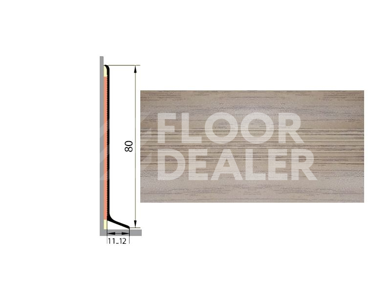 Плинтус ДЕКОРАТИВНОЕ ПОКРЫТИЕ дуб арт фото 1 | FLOORDEALER