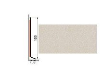 Плинтус алюминиевый Русский профиль 100мм ПОЛИМЕРНОЕ ПОКРЫТИЕ айвори фото 1 | FLOORDEALER