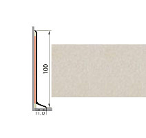 Плинтус Плинтус алюминиевый Русский профиль 100мм ПОЛИМЕРНОЕ ПОКРЫТИЕ айвори фото 1 | FLOORDEALER