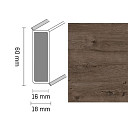 Плинтус Широкий плинтус Cubu flex life XL 60/19 Touch and style 2955 safia  | FLOORDEALER