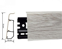 Плинтус Arbiton Indo Плинтус Arbiton Indo 70мм ПВХ 44 Дуб Болтон фото 1 | FLOORDEALER