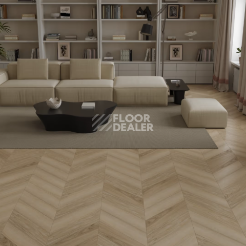 Signature Obsidian Chevron XL 12мм LF703-31 Дуб Ванильный Vanilla Cloud фото 3 | FLOORDEALER