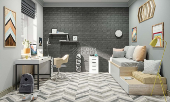 Luna Комплект с прямоуг. бортиком 33x120x10 Комплект (Ступень ln 03 (33x120) непол. (прямоугол. бортик) + Подступенок (14,5x120)) фото 3 | FLOORDEALER