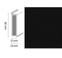 Плинтус Плинтус Dollken Cubu Decor 60 1144 schwarz фото 1 | FLOORDEALER