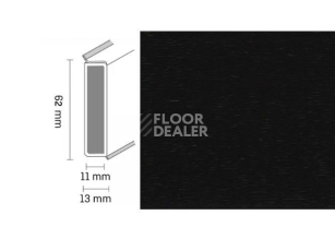 Плинтус Плинтус Dollken Cubu Decor 60 1144 schwarz фото 1 | FLOORDEALER
