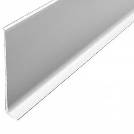 Плинтус алюминиевый анодированный напольный Diele ПЛ80, 501л серебро люкс 1,8м