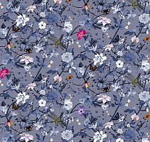 Ковролин Flotex Vision Floral 840005 (Botanical) Iris фото 1 | FLOORDEALER