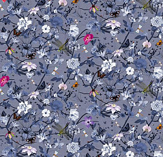 Ковролин Flotex Vision Floral 840005 (Botanical) Iris фото 1 | FLOORDEALER