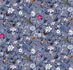 Ковролин Flotex Vision Floral 840005 (Botanical) Iris фото 1 | FLOORDEALER