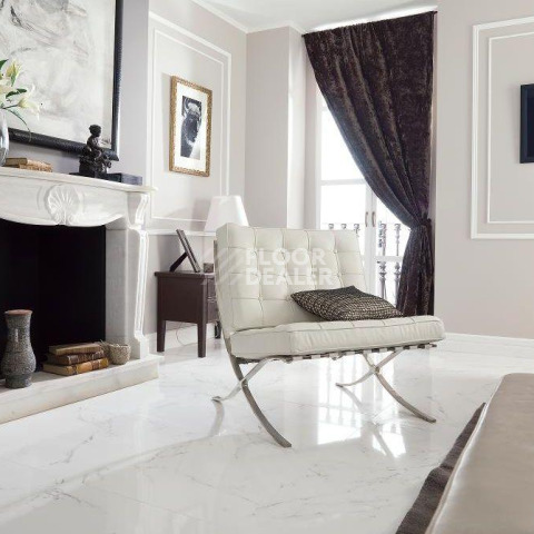 Marmol Carrara 596x596 Carrara Blanco Brillo L 59,6x59,6 фото 6 | FLOORDEALER