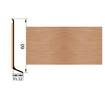 Плинтус Плинтус алюминиевый Русский профиль 60мм АНОДИРОВАННОЕ ПОКРЫТИЕ медь матовая фото 1 | FLOORDEALER