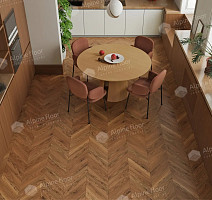 Alpine Floor Chevron Art 12мм LF109-11 Орех Монблан фото 4 | FLOORDEALER