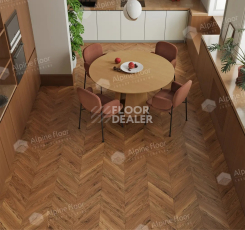 Alpine Floor Chevron Art 12мм LF109-11 Орех Монблан фото 4 | FLOORDEALER