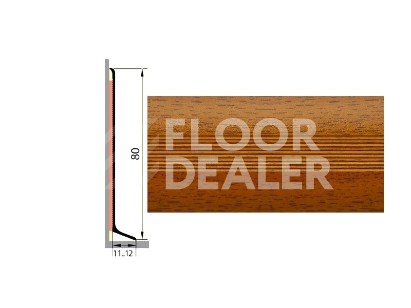Плинтус ДЕКОРАТИВНОЕ ПОКРЫТИЕ вишня фото 1 | FLOORDEALER