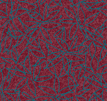 Ковролин Flotex Vision Floral 500018 (Field) Cranberry фото 1 | FLOORDEALER