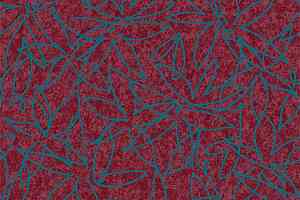 Ковролин Flotex Vision Floral 500018 (Field) Cranberry фото  | FLOORDEALER