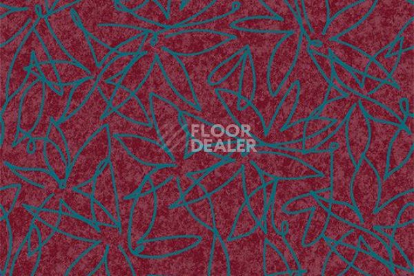Ковролин Flotex Vision Floral 500018 (Field) Cranberry фото 1 | FLOORDEALER