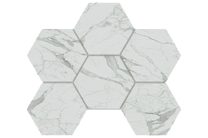Керамогранит Montis Мозаика Hexagon 25x28,5 Мозаика mn 01 Hexagon 25x28,5 полир. фото  | FLOORDEALER