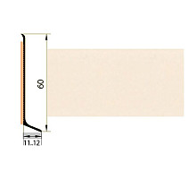 Плинтус Плинтус алюминиевый Русский профиль 60мм ПОЛИМЕРНОЕ ПОКРЫТИЕ бежевый фото 1 | FLOORDEALER