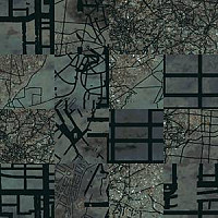 Ковровая плитка Ege Highline Cityscapes Aerial Map Turq rfm 52755013 фото 1 | FLOORDEALER