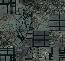 Ковровая плитка Ege Highline Cityscapes Aerial Map Turq rfm 52755013 фото 1 | FLOORDEALER