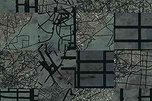 Ковровая плитка Ege Highline Cityscapes Aerial Map Turq rfm 52755013 фото  | FLOORDEALER