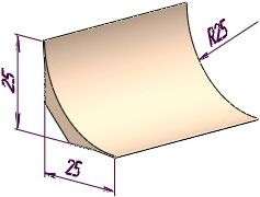 Плинтус ТК25  для завода на стену коннелюрный Плинтус ТК25 фото 2 | FLOORDEALER