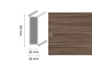 Широкий плинтус Cubu flex life XL 60/19 Touch and style 2952 tindari фото 1 | FLOORDEALER