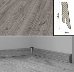 Плинтус Плинтус МДФ Kronotex ламинированный D3571 Плинтус ламинированный МДФ Kronotex Дуб Таймлесс серый фото 1 | FLOORDEALER