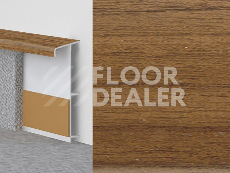 Плинтус 2073 (22) Орех фото 1 | FLOORDEALER