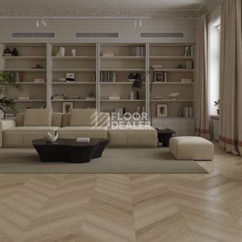 Signature Obsidian Chevron XL 12мм LF703-31 Дуб Ванильный Vanilla Cloud фото 2 | FLOORDEALER