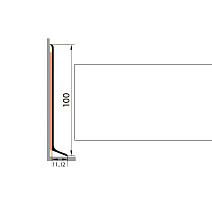 Плинтус Плинтус алюминиевый Русский профиль 100мм ПОЛИМЕРНОЕ ПОКРЫТИЕ белый фото 1 | FLOORDEALER