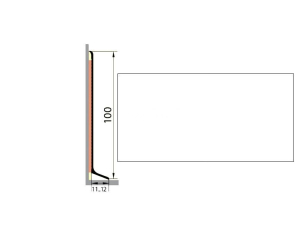 Плинтус Плинтус алюминиевый Русский профиль 100мм ПОЛИМЕРНОЕ ПОКРЫТИЕ белый фото 1 | FLOORDEALER