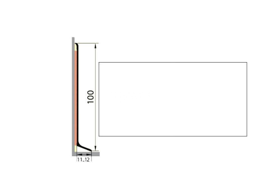 Плинтус Плинтус алюминиевый Русский профиль 100мм ПОЛИМЕРНОЕ ПОКРЫТИЕ белый фото 1 | FLOORDEALER